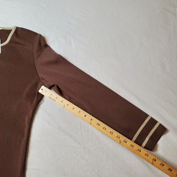 Exclusively Misook Women's Size L NWT Zip Up Cardigan Blazer Brown - Picture 3 of 7